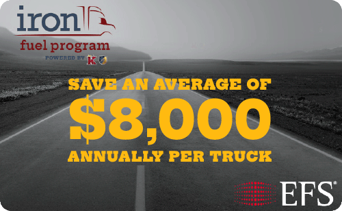 The Iron Fuel Card can save you up to $8000 per year per truck