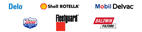 oil brands we carry to keep your rig running smooth. Discounts on maintenance and PM servives at Love's travel stops with the Iron Fuel Card
